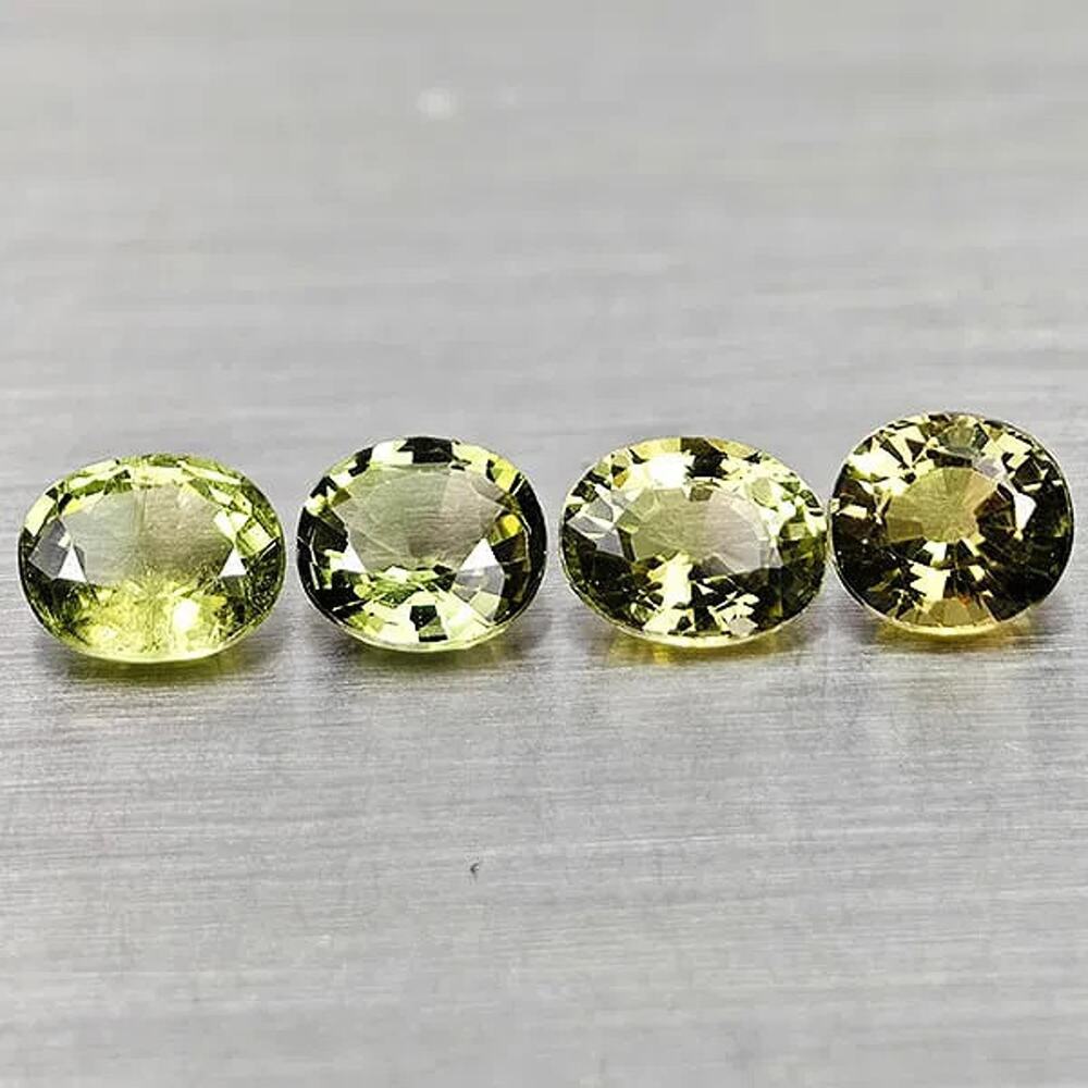Natural Party Color Tourmaline 2.17ct 4pc Oval 5.7x4.6mm